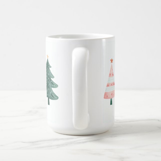 Whimsical Christmas Trees Mug (Handle)