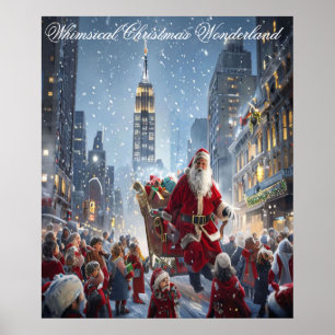 Whimsical Christmas Wonderland Poster