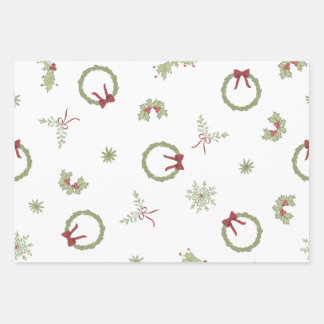 Whimsical Christmas Wrapping Paper Sheets