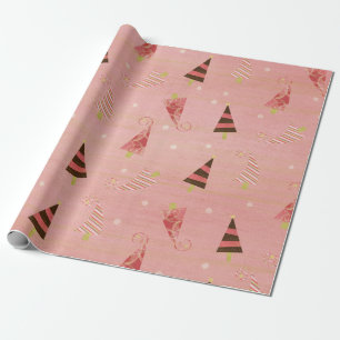 Whimsical Chrsitmas Trees Wrapping Paper