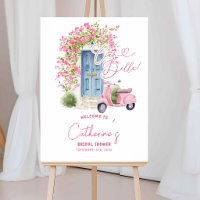 Whimsical Ciao Bella Italian Bridal Shower Welcome