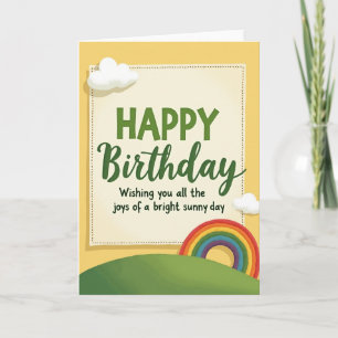 Whimsical Clouds Birthday Card