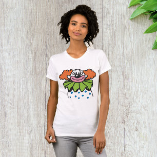 Whimsical Clown Character with Orange Hair T-Shirt