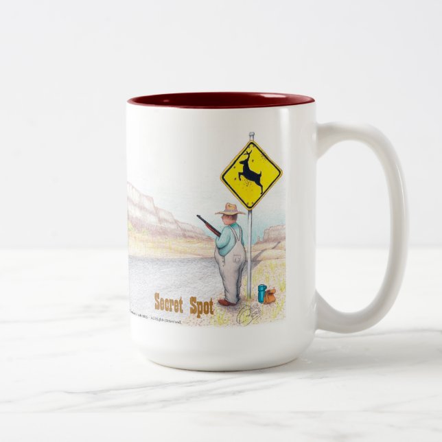 Whimsical Coffee Mug - Secret Spot (Right)