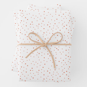 Whimsical Colorful Bright Snowfall Holiday Wrapping Paper Sheet