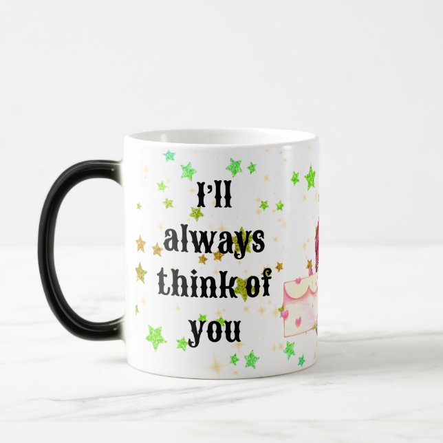 Whimsical Colorful Gnome in Love Magic Mug (Left)