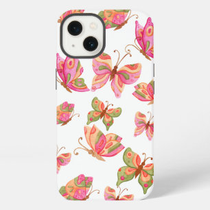 'Whimsical Colourful Butterfly' Pattern iPhone 13 Case