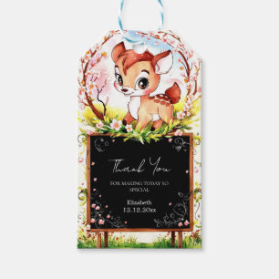 Whimsical Colourful Deer Baby Shower Gift Tags
