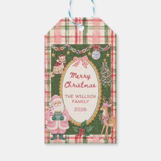 Whimsical Colourful Merry Christmas Gift Tags