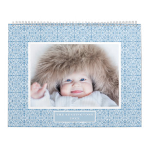 Whimsical Colourful Patterns Family Photo Calendar