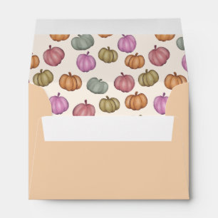 Whimsical Colourful Pumpkin Pattern  Envelope
