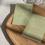 Whimsical colourful Retro Modern Wedding Details Enclosure Card<br><div class="desc">Simple and stylish retro colourful wedding guest info details. With funky light green background and orange text layout. All the info are customisable as website,  transportation,  accommodation. Grab it along with other products from this classy hand made retro wedding suite.</div>