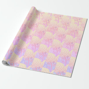 Whimsical Colourful Roses 2 Wrapping Paper