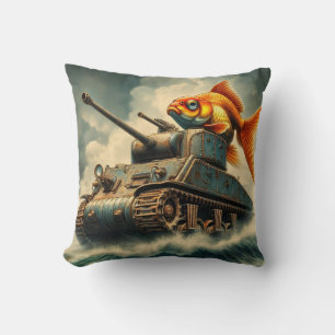 “Whimsical Commander” Throw Pillow