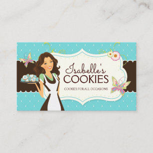 Whimsical Cookie Bakery Business Card