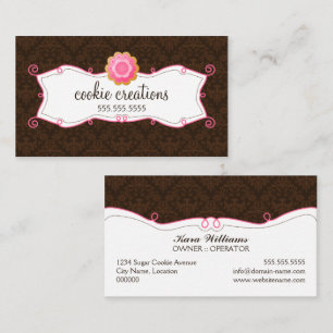 Whimsical Cookie Bakery Business Card