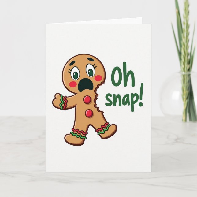 Whimsical Cookie Christmas Card (Front)