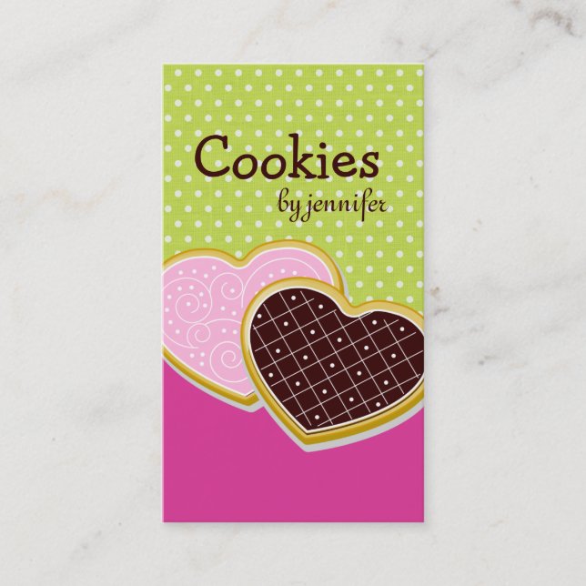 Whimsical Cookies Business Cards (Front)