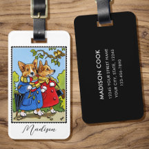 Whimsical Corgi Dog Illustration Custom