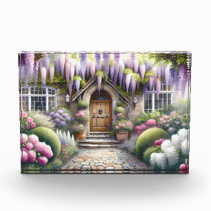 Whimsical Cottage Garden Pathway Photo Block