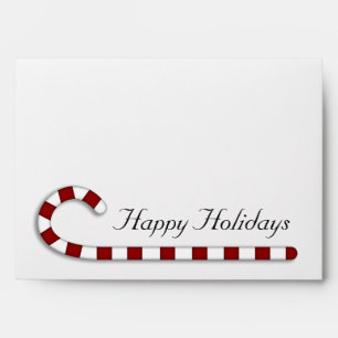 Whimsical Country Candy Cane Envelope