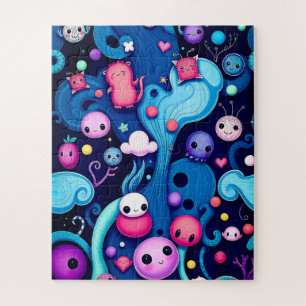 Whimsical Creatures- Colourful Fantasy World Jigsaw Puzzle