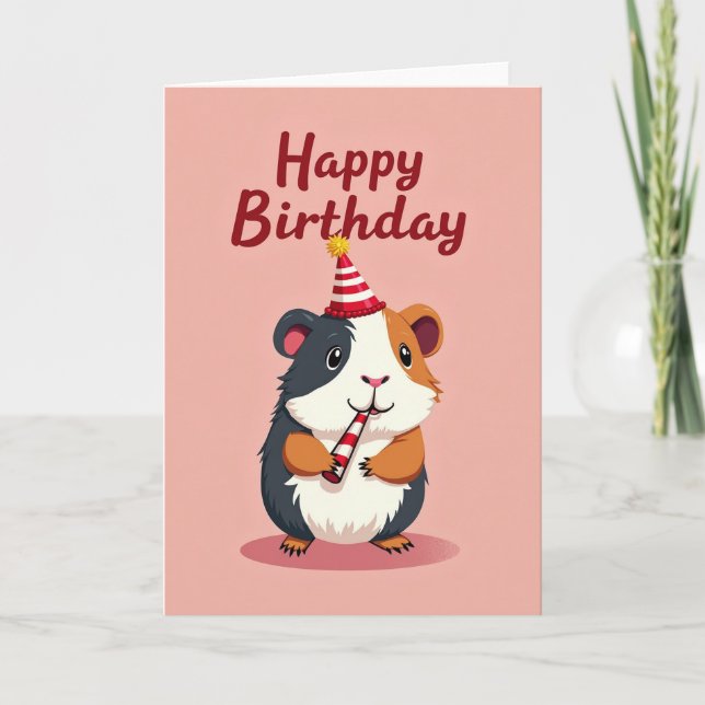 Whimsical Critter Party Card (Front)
