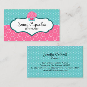 Whimsical Cupcake Bakery Business Card
