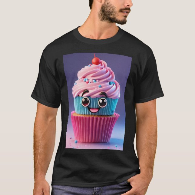Whimsical Cupcake Wings Tee (Front)