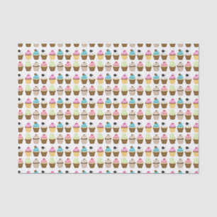 Whimsical Cupcakes Pattern Tissue Paper