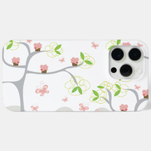 Whimsical Cupcakes Tree Butterflies Sweet Birthday iPhone 15 Pro Max Case
