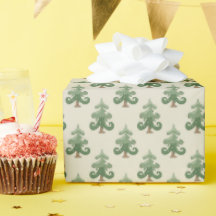 Whimsical Curvy Christmas Tree Pattern