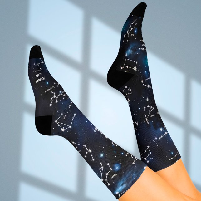 Whimsical Custom Astrology Stars Sock (Creator Uploaded)