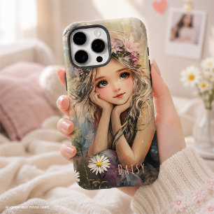 Whimsical Custom Daisy Fairy iPhone 16 Pro Max Case