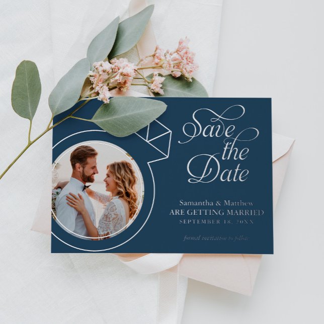 Whimsical Custom Photo Wedding Save The Date (Creator Uploaded)