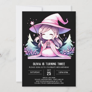 Whimsical Custom Wizard Birthday Invitation