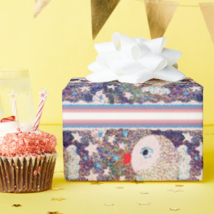 ​Whimsical Cute Animal Starry Pattern Kids Wrapping Paper