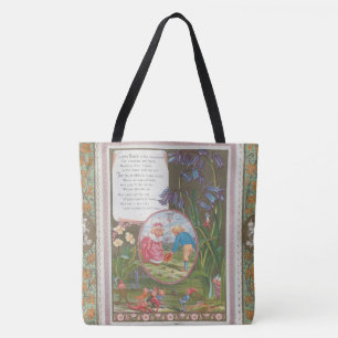 Whimsical Cute Antique Valentine, Kate Greenway Tote Bag