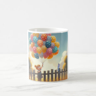 Whimsical/cute balloon girl art coffee mug