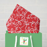 Whimsical Cute Christmas Bows Pattern Girly Gift  Tissue Paper<br><div class="desc">Check out this lovely gift tissue paper wrap with a fun and simple hand-drawn bows pattern! Change the background colors if you like. Be sure to check out the other colors and more of my patterns! Also matching wrapping paper too.</div>