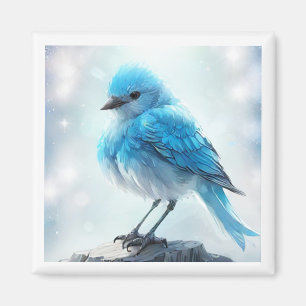 *~* Whimsical Cute Detailed Blue Bird AP54  Art Magnet