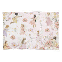 Whimsical Cute Fairies Wildflower Garden Meadow