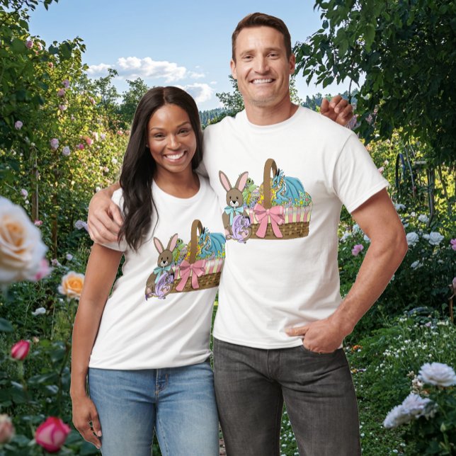 Whimsical Cute Fantasy Dragons Easter Basket  T-Shirt (Creator Uploaded)
