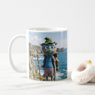 Whimsical Cute Furry Hiker Coffee Mug