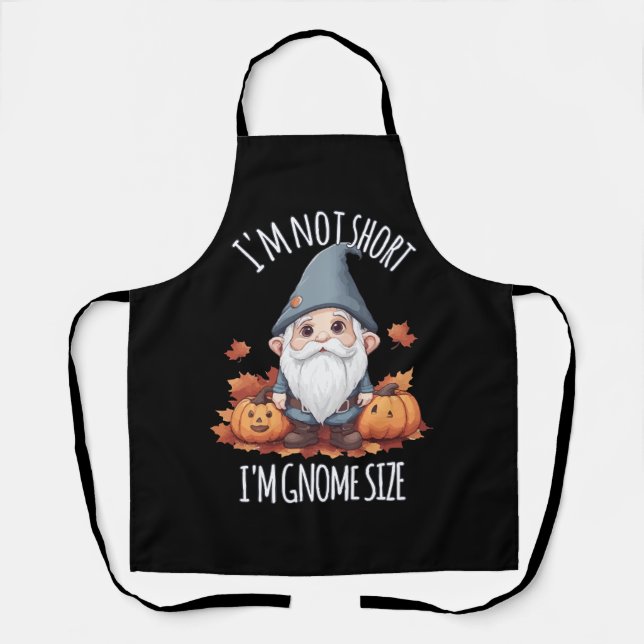 Whimsical Cute Gnome in Autumn Apron (Front)