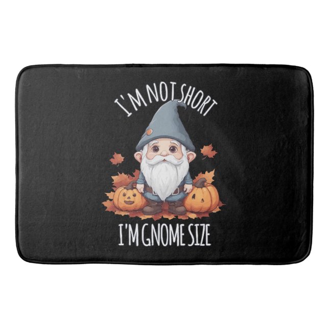 Whimsical Cute Gnome in Autumn Bath Mat (Front)