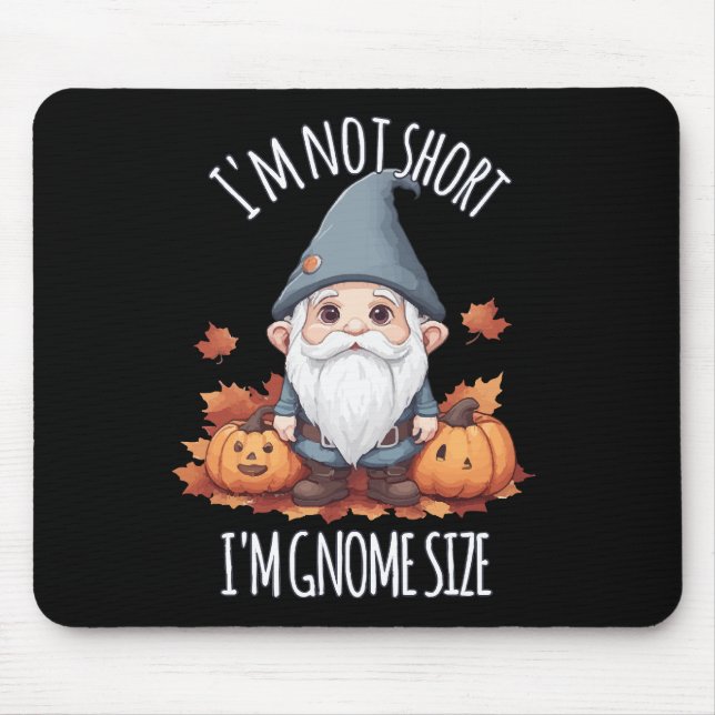Whimsical Cute Gnome in Autumn Mouse Pad (Front)