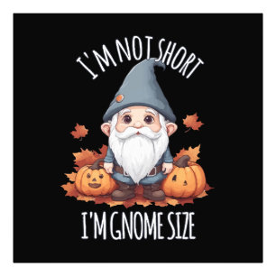 Whimsical Cute Gnome in Autumn Photo Print