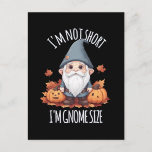 Whimsical Cute Gnome in Autumn Postcard