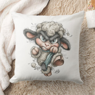 Whimsical Cute Sheep Cushion